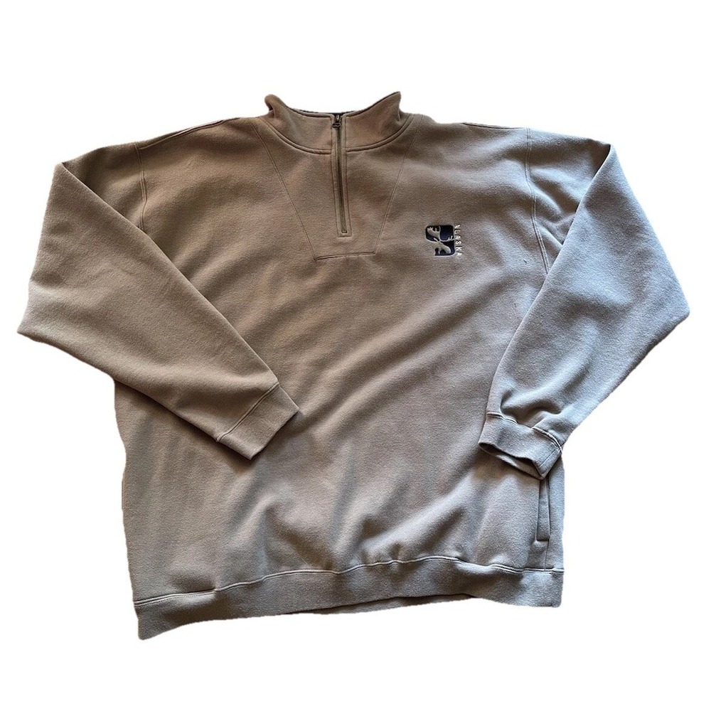 Top Threads Alaska 1/4 Zip Pullover Sweatshirt Men's Sz XXL